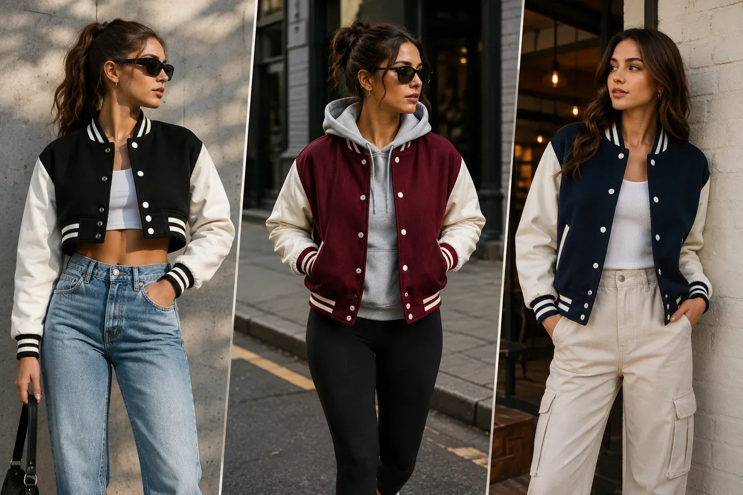Women's Varsity Jacket Outfits